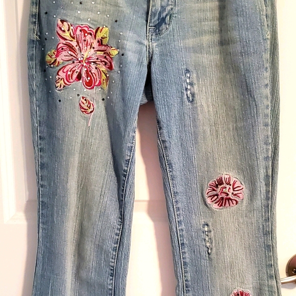Embellished stretch jeans - Picture 1 of 5
